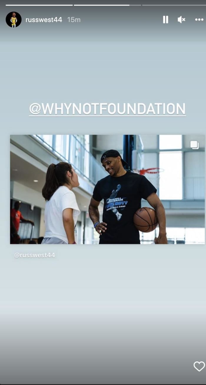 Russell Westbrook's Instagram Story